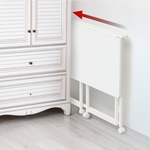 Biurko, stolik z kółkami MC-1250W 100x50 cm blat, max 50kg Białe Biurko, stolik z kółkami MC-1250W 100x50 cm blat, max 50kg Białe