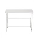 Biurko, stolik z kółkami MC-1250W 100x50 cm blat, max 50kg Białe