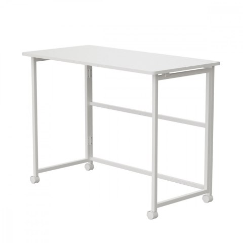 Biurko, stolik z kółkami MC-1250W 100x50 cm blat, max 50kg Białe Biurko, stolik z kółkami MC-1250W 100x50 cm blat, max 50kg Białe