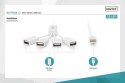 HUB/Koncentrator 4-portowy "Spider" USB 2.0 SuperSpeed, pasywny, Biały