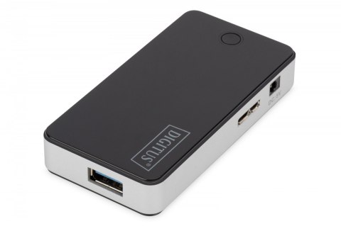Hub USB 3.0 4-portowy SuperSpeed 5Gbps, czarny Hub USB 3.0 4-portowy SuperSpeed 5Gbps, czarny