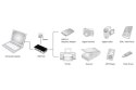 Hub USB 3.0 4-portowy SuperSpeed 5Gbps, czarny