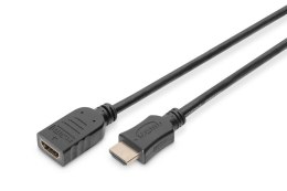 Kabel przedłużający HDMI HighSpeed z Ethernetem 1080p 60Hz FHD Typ HDMI A/HDMI A M/Ż 5m Czarny