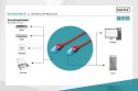 Patch cord U/UTP kat.5e PVC 3m czerwony