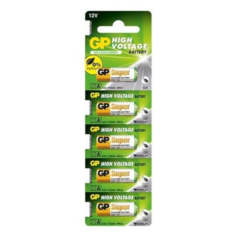 Baterie do pilota samochodowego GP 23A MN21 blister 5szt. Baterie do pilota samochodowego GP 23A MN21 blister 5szt.