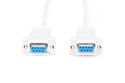 Kabel połączeniowy RS232 null-modem Typ DSUB9/DSUB9 Ż/Ż 3m Szary
