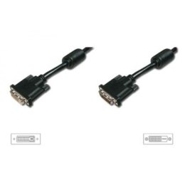 Kabel przedłużający DVI-D DualLink WQXGA 30Hz Typ DVI-D (24+1)/DVI-D (24+1) M/Ż 5m Czarny
