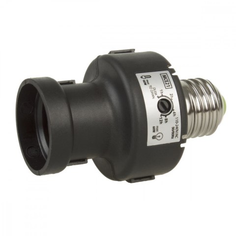 Oprawa żarówki z czujnikiem zmierzchu Timer Energy MCE21 E27 100W Oprawa żarówki z czujnikiem zmierzchu Timer Energy MCE21 E27 100W