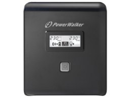 UPS LINE-INTERACTIVE 1000VA 2X SCHUKO + 2XIEC OUT, RJ11/RJ45 IN/OUT, USB, LCD