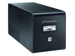 UPS LINE-INTERACTIVE 1000VA 2X SCHUKO + 2XIEC OUT, RJ11/RJ45 IN/OUT, USB, LCD