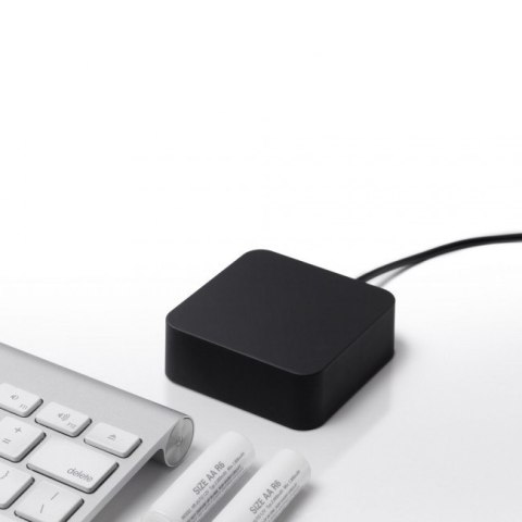 Aaden biurkowa ładowarka baterii 2x AA USB czarna Aaden biurkowa ładowarka baterii 2x AA USB czarna