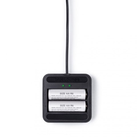 Aaden biurkowa ładowarka baterii 2x AA USB czarna Aaden biurkowa ładowarka baterii 2x AA USB czarna