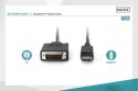 Kabel adapter Displayport z zatrzaskiem 1080p 60Hz FHD Typ DP/DVI-D (24+1) M/M 1m Czarny