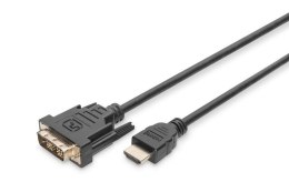 Kabel adapter HDMI Standard 1080p 60Hz FHD Typ HDMI A/DVI-D (18+1) M/M 3m Czarny