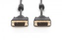 Kabel połączeniowy DVI-D DualLink WQXGA 30Hz HD Typ DVI-D (24+1)/DVI-D (24+1) M/M 10m Czarny
