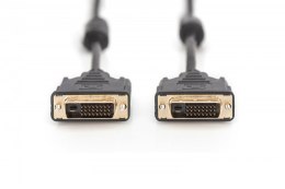Kabel połączeniowy DVI-D DualLink WQXGA 30Hz HD Typ DVI-D (24+1)/DVI-D (24+1) M/M 10m Czarny