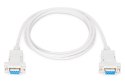 Kabel połączeniowy RS232 null-modem Typ DSUB9/DSUB9 Ż/Ż 1,8m Szary