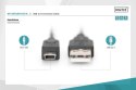 Kabel połączeniowy USB 2.0 HighSpeed "Canon" Typ USB A/miniUSB B (5pin) M/M 1m Czarny