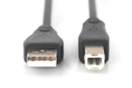 Kabel połączeniowy USB 2.0 HighSpeed Typ USB A/USB B M/M 5m Czarny