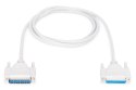 Kabel przedłużający LPT Typ DSUB25/DSUB25 M/Ż 2m Szary