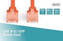 Patch cord U/UTP kat.6 PVC 1m czerwony