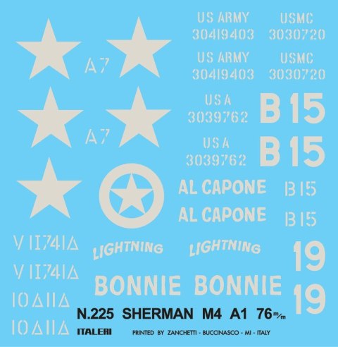 Model plastikowy M4-A1 Sherman
