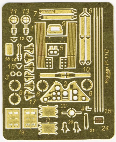 Model plastikowy PZL P-11c Wersja z bombami