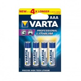 Baterie litowe R3(AAA) professional 4 sztuki