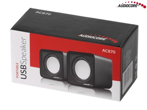 Głośniki komputerowe 6W USB AC870R Głośniki komputerowe 6W USB AC870R