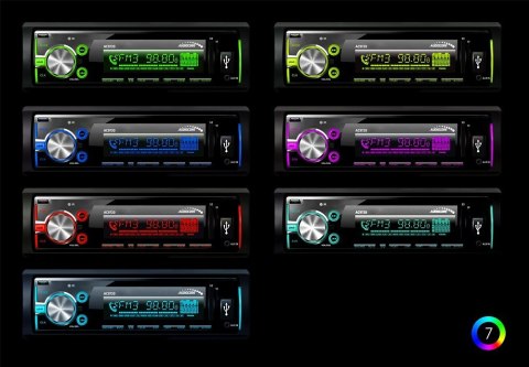 Radioodtwarzacz AC9720 B MP3/WMA/USB/RDS/SD ISO Bluetooth Multicolor Radioodtwarzacz AC9720 B MP3/WMA/USB/RDS/SD ISO Bluetooth Multicolor