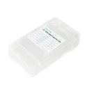 Pudełko ochronne 2xHDD 2.5 cala, transparentne