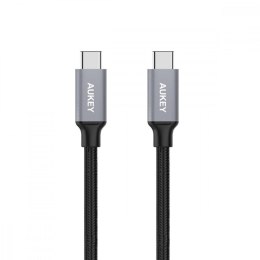 CB-CD5 kabel USB-C - USB-C 1m 60W PD 3A 20V nylonowy oplot czarny