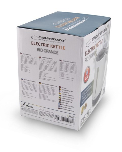 CZAJNIK ELEKTRYCZNY RIO GRANDE 2,5L CZAJNIK ELEKTRYCZNY RIO GRANDE 2,5L