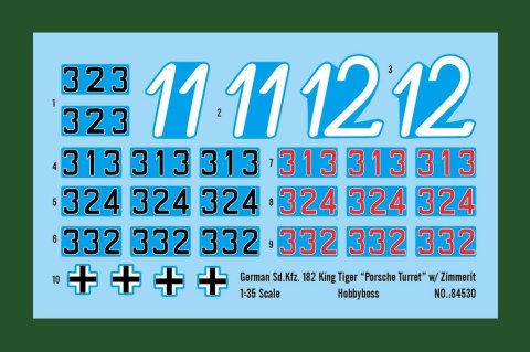 Model plastikowy German Sd.Kfz 182 King Tiger Porsche Turret