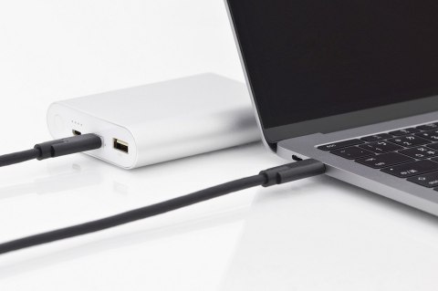Kabel połączeniowy USB 3.1 Gen.2 SuperSpeed+ 10Gbps Typ USB C/USB C M/M, Power Delivery 1m Czarny Kabel połączeniowy USB 3.1 Gen.2 SuperSpeed+ 10Gbps Typ USB C/USB C M/M, Power Delivery 1m Czarny