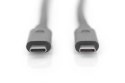 Kabel połączeniowy USB 3.1 Gen.2 SuperSpeed+ 10Gbps Typ USB C/USB C M/M, Power Delivery 1m Czarny