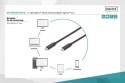 Kabel połączeniowy USB 3.1 Gen.2 SuperSpeed+ 10Gbps Typ USB C/USB C M/M, Power Delivery 1m Czarny