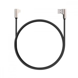 CB-BAL6 kabel 90° Lightning - USB-C 1,2m Apple USB-PD kątowy wtyki 90 stopni nylonowy oplot czarny