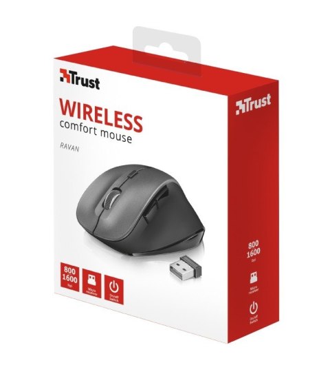 Mysz bezprzewodowa Ravan czarna