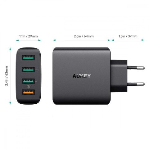 PA-T18 ładowarka sieciowa 4xUSB Quick Charge 3.0 10.2A 42W PA-T18 ładowarka sieciowa 4xUSB Quick Charge 3.0 10.2A 42W
