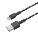 CB-BAL3 kabel Lightning - USB-A 1,2m MFi Apple wzmocniony nylonowy oplot czarn