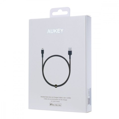 CB-BAL3 kabel Lightning - USB-A 1,2m MFi Apple wzmocniony nylonowy oplot czarn