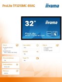 Monitor 32 TF3215MC-B1AG pojemnościowy 30PKT AMVA 24/7 IP65