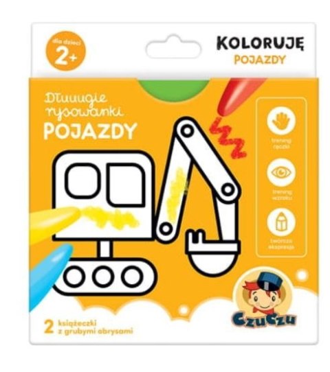 Dłuuugie rysowanki Koloruję Pojazdy