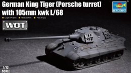 Model plastikowy King Tiger w/ 105mm kWh L/68 Porsche Turret