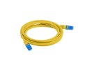 Patchcord kat.6a S/FTP CCA 2.0m Żółty
