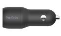 Ładowarka samochodowa Dual USB-A Car Charger 12W x2 czarna
