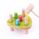 Młoteczek przebijanka drewniana Kolorowa