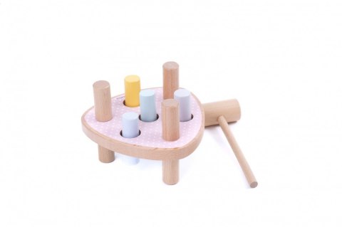 Młoteczek przebijanka drewniana pastelowa