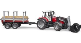 Pojazd Traktor Massey Ferguson z przyczepą